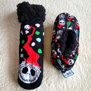 New the Nightmare before Christmas slipper socks bundle one size